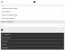 Tablet Screenshot of kencorfoods.com